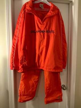 Vintage Oklahoma State Cowboys Tracksuit XL Windbreaker Jacket and Pants Set